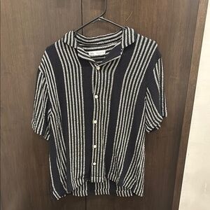 Zara Short Sleeve Button Down Shirt
